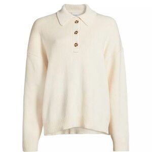 Reformation Brooklyn Cotton Polo Sweater